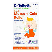 Dr. Talbot's Infant Mucus + Cold Relief - Natural Grape Juice