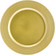 Destination Holiday Christmas Charger Plate - Gold