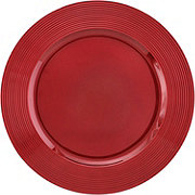 Destination Holiday Christmas Charger Plate - Red