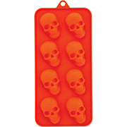 Destination Holiday Halloween Silicone Skeleton Skulls Candy Molds - Orange