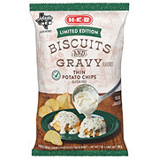 H-E-B Thin Potato Chips - Biscuits & Gravy