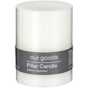 our goods LED Pillar Candle