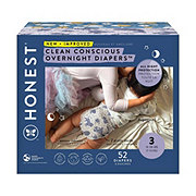 The Honest Company Clean Conscious Diapers Overnight Club Box - Size 3, 2 Print Pack