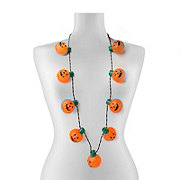 Lotsa Lites Halloween LED Light Up Necklace - Pumpkin