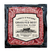 Force of Nature Grass Fed Regenerative Ground Beef - Ancestral Blend