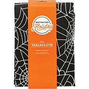 Destination Holiday Halloween PEVA  All Over Spider Webs Tablecloth