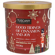 Tuscany Candle Good Tidings of Cinnamon & Joy Scented Christmas Candle