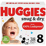 Huggies Snug & Dry Baby Diapers - Size 8