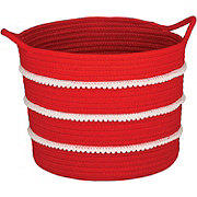 Destination Holiday Christmas Coil Rope Storage Basket