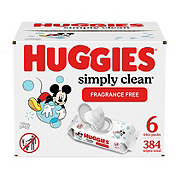 Huggies Simply Clean Fragrance Free Baby Wipes 6 pk