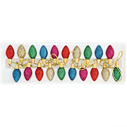 Destination Holiday Glitter Light Bulbs Christmas Garland