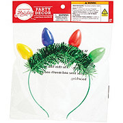 Destination Holiday Tinsel Lightbulb Christmas Headband