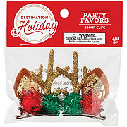 Destination Holiday Reindeer Hair Clips