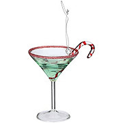 Destination Holiday Candy Cane Martini Christmas Ornament