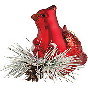 Destination Holiday Cardinal Glass Christmas Ornament