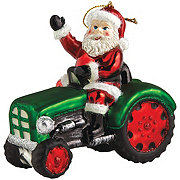 Destination Holiday Tractor Santa Christmas Ornament