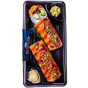 H-E-B Sushiya Deluxe Spicy Salmon Sushi Roll