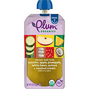 Plum Organics Baby Food Pouch - Zucchini, Apple, Pineapple, White Bean, Quinoa + Coconut Cream