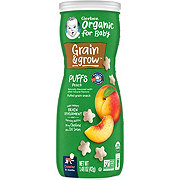 Gerber Organic for Baby Grain & Grow Puffs - Peach
