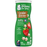 Gerber Organic for Baby Grain & Grow Puffs - Strawberry