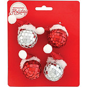 Destination Holiday Mini Christmas Ornaments - Santa Hat Disco Balls