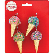 Destination Holiday Ice Cream Cone Mini Ornaments