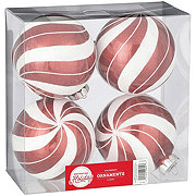 Destination Holiday Swirl Shatterproof Ornaments - Red & White