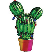 Destination Holiday Metallic Cactus Christmas Ornament