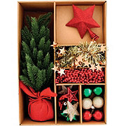 Destination Holiday Mini Tree with Ornaments & Topper Set