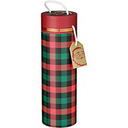 Destination Holiday Plaid Wine Tube Gift Carrier