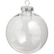 Destination Holiday Clear Christmas Ornament