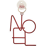 Destination Holiday NOEL Red Metal Christmas Ornament