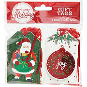 Destination Holiday Christmas Gift Tags - Santa & Ornament