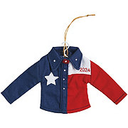 Destination Holiday 2024 Texas Shirt Christmas Ornament