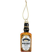 Destination Holiday Whiskey Bottle Glass Christmas Ornament