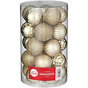 Destination Holiday Shatterproof Ball Ornaments - Gold