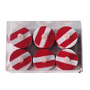 Destination Holiday Candy Cane LED Christmas Tea Lights