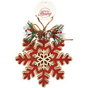 Destination Holiday Wooden Snowflake Christmas Ornament