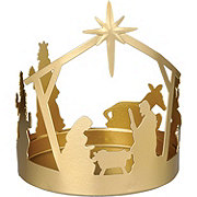 Destination Holiday Nativity Scene Christmas Candle Holder