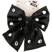 Scunci Hey Boo! Bow Satin Beret - Black