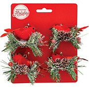 Destination Holiday Red Cardinal Mini Ornaments