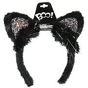 Boo! Black Cat Ears Headband