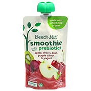 Beech-Nut Smoothie + Prebiotics Pouches - Apple, Cherry, Kiwi Carrot & Yogurt