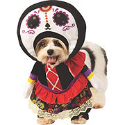 Rubies Day Of The Dead Lady Pet Costume Small