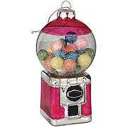 Destination Holiday Gumball Machine Glass Christmas Ornament