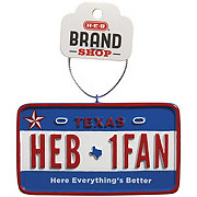 H-E-B Brand Shop Texas License Plate Christmas Ornament