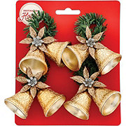 Destination Holiday Mini Christmas Ornaments - Gold Bells