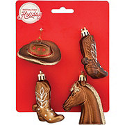 Destination Holiday Mini Christmas Ornament Set - Cowboy