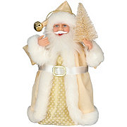 Destination Holiday Mini Santa Christmas Tree Topper - Gold