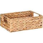 Destination Holiday Water Hyacinth Rectangular Bin, Small